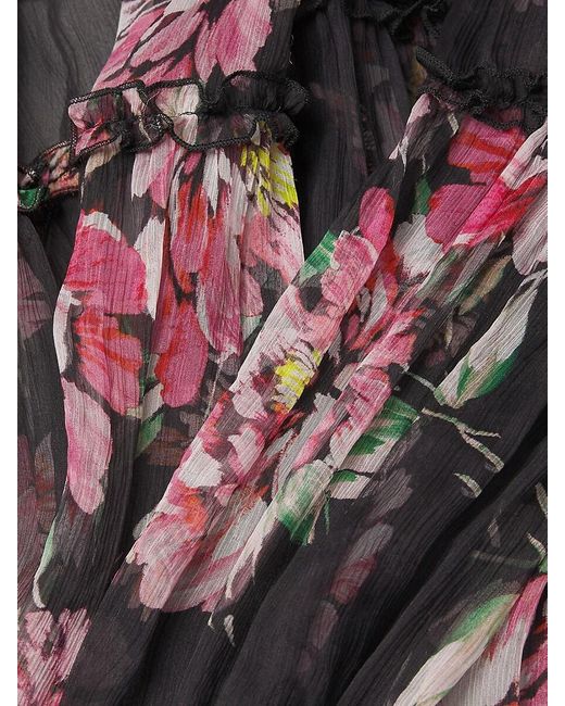 Johnny Was Black Lizzy Ruffle Maxi Dress