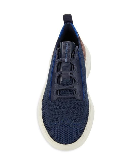 Cole Haan Blue Zerogrand Stitchlite Oxford Sneakers for men