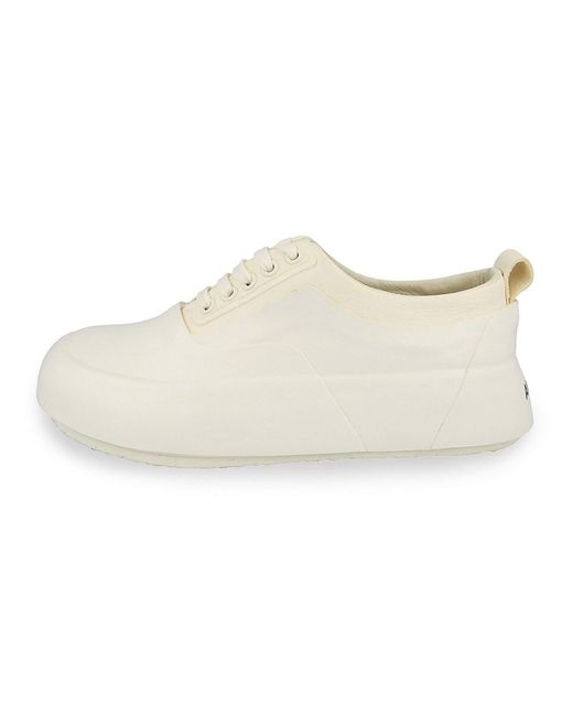 Ambush White Leather Mix Low-Top Sneakers