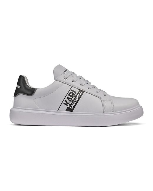 Karl Lagerfeld Multicolor Logo Leather Low-Top Sneakers for men