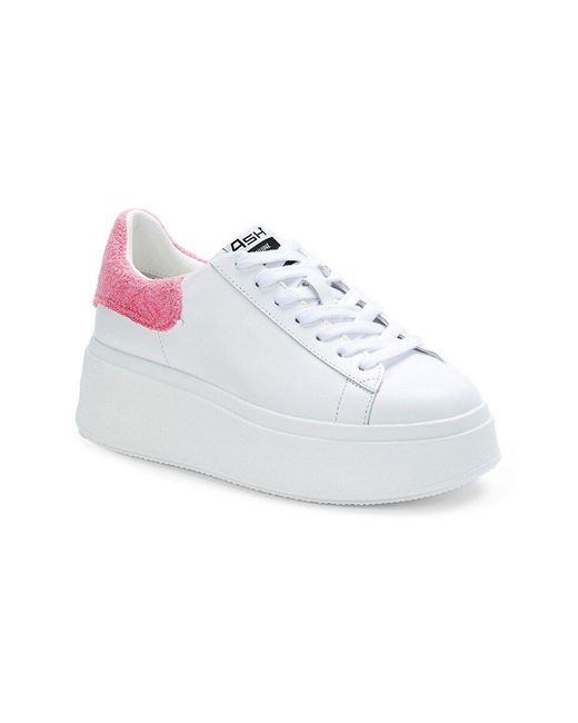 Ash Leather Platform Sneakers in White | Lyst