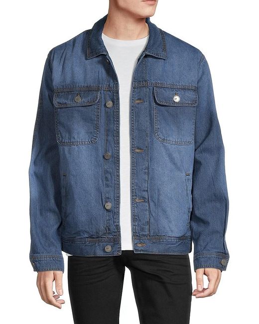 Xray Jeans X Ray Dark-wash Denim Jacket 