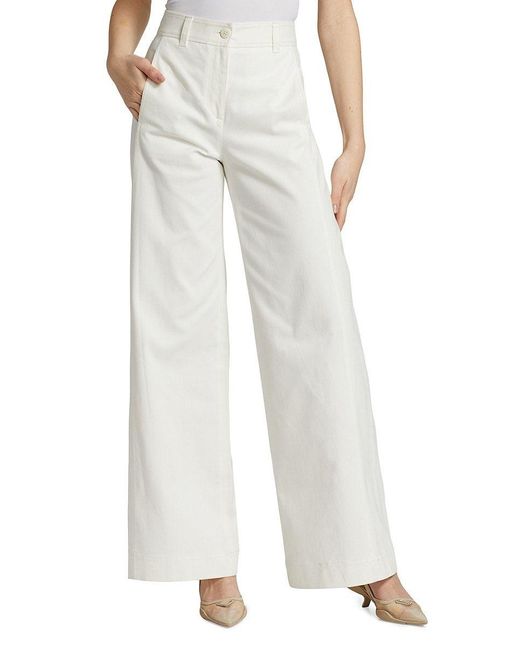 Twp The Cooper High-rise Wide-leg Pants in White | Lyst