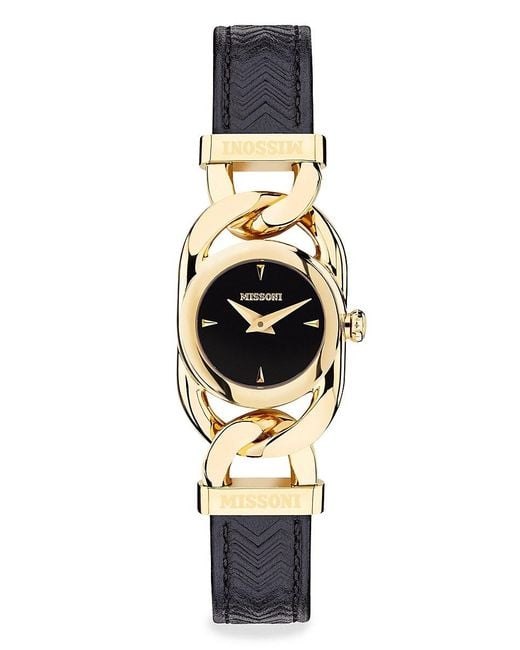 Missoni Gioiello 22.8mm Ip Yellow Goldtone Stainless Steel 