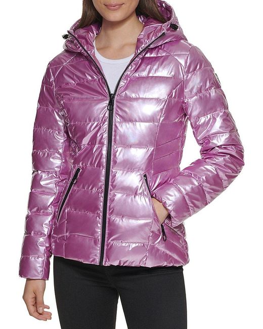 Guess top purple jacket