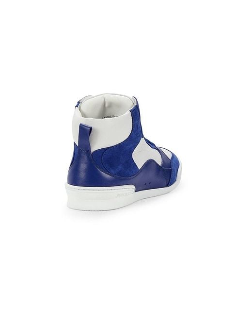 Jimmy Choo Blue Rob Colorblock High-Top Sneakers for men