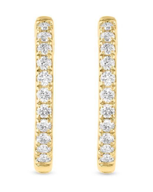 Effy Metallic 14K & 0.46 Tcw Lab-Grown Diamond Huggie Earrings