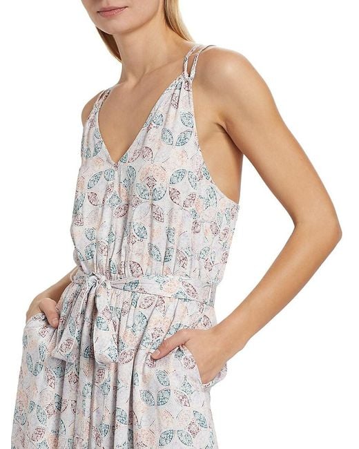 Splendid Multicolor Gisella Printed Tie-Waist Maxi Dress