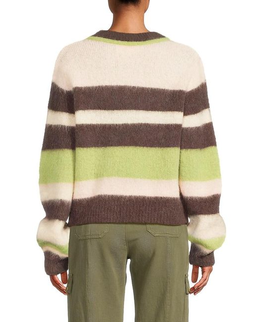 Ba&sh Multicolor Maria Striped Alpaca Wool Blend Sweater