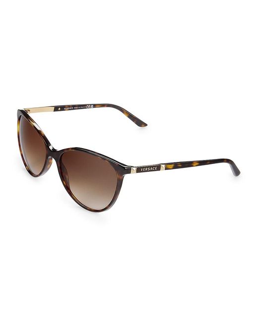 Versace Brown 51Mm Cat Eye Sunglasses