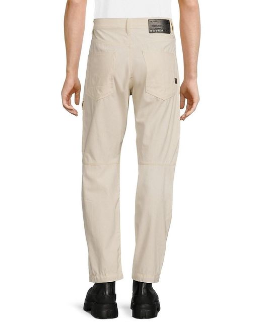 G-Star RAW Natural Bearing Solid Cargo Pants for men