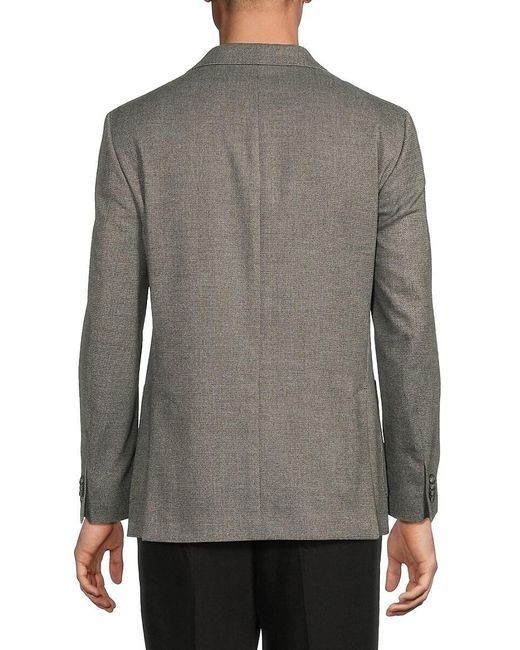 Tommy Hilfiger Gray Wool-Blend Modern-Fit Sport Coat for men