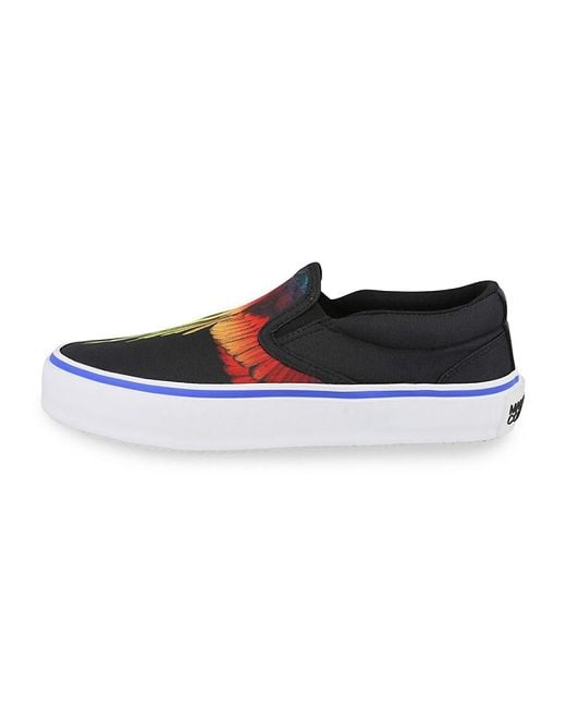 Marcelo Burlon Black Icon Wings Slip On Sneakers for men