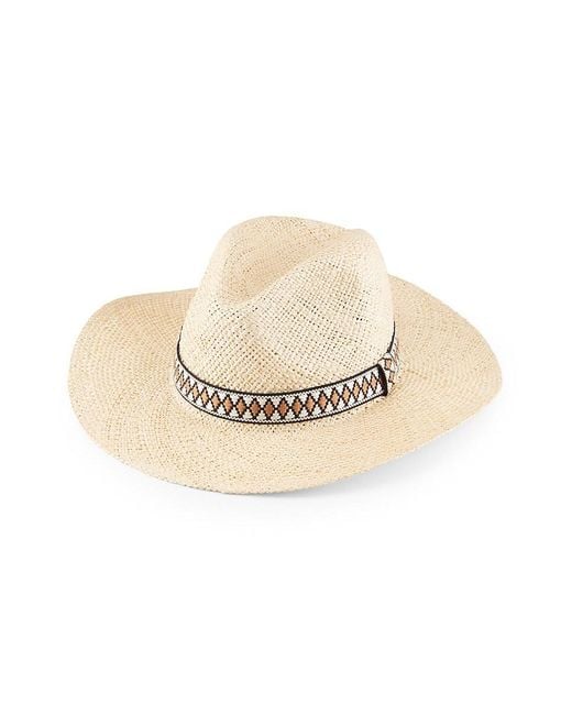 Bruno Magli Natural Raffia Straw Panama Hat for men