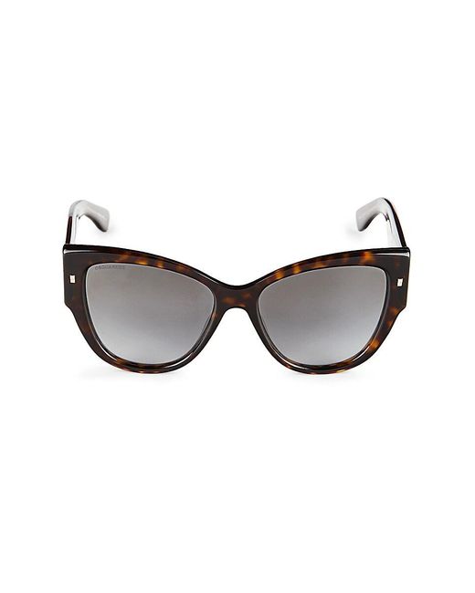 DSquared² Brown 56mm Cat Eye Sunglasses