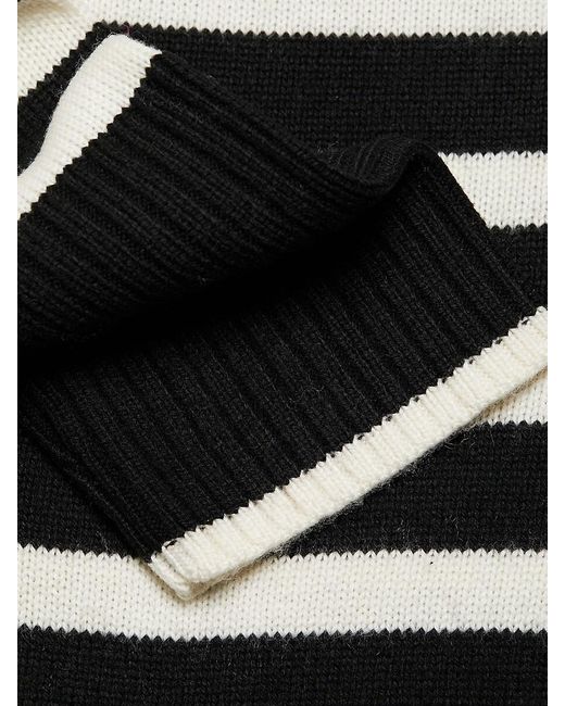 Design History Gray Striped Turtleneck Sweater