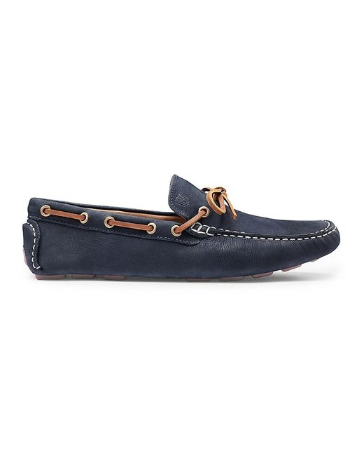 G.H.BASS Blue Davis Camp Moc Driver for men