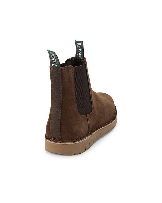 barbour tan chelsea boots