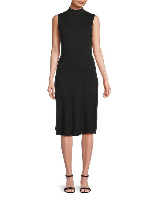 Vivo Tatari Side Panelled Sheath Dress - Black / Olive