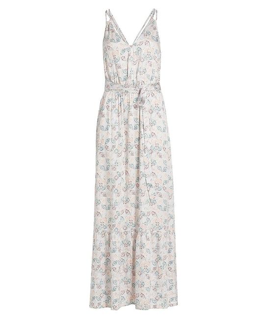 Splendid Multicolor Gisella Printed Tie-Waist Maxi Dress