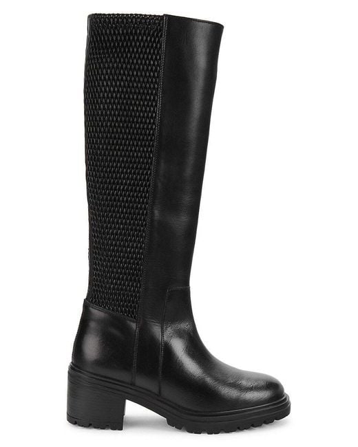 geox black knee high boots