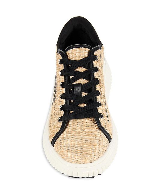 DKNY Natural Leon Logo Chunky Low Top Sneakers