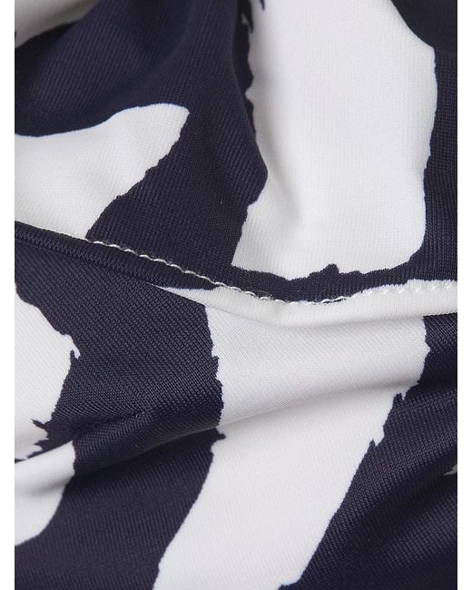 MILLY Black Brushstroke Ruffled Bikini Top