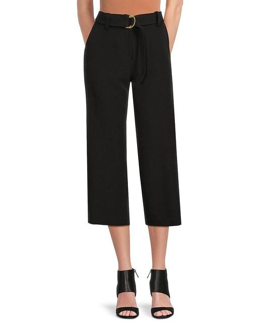 DKNY Black Belted Culottes