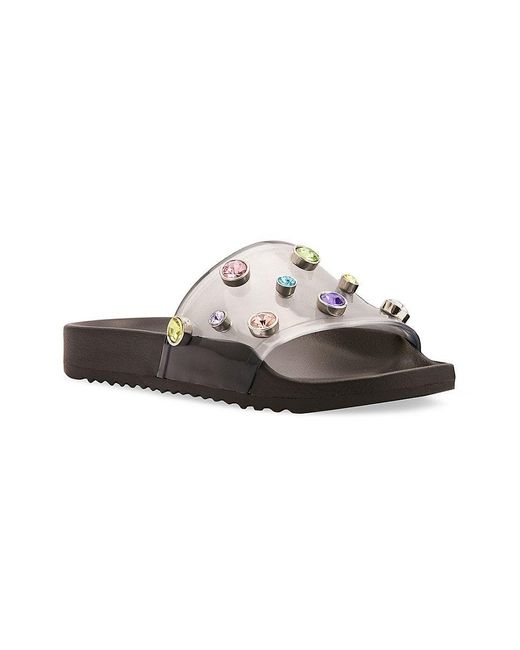 Sophia Webster Dina Embellished Slides in White Lyst