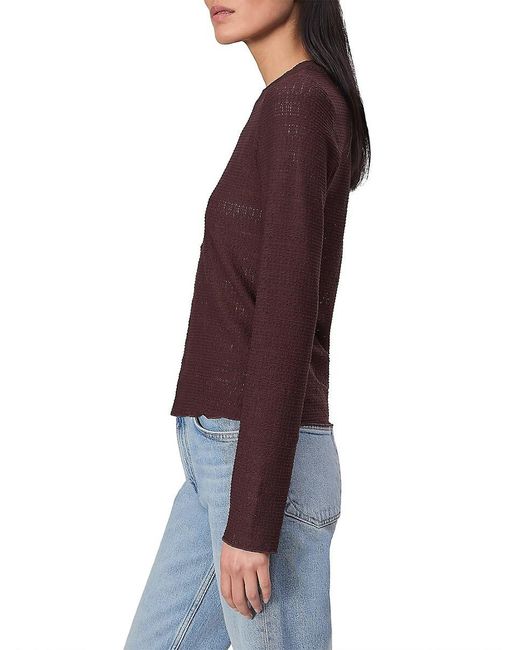 Rag & Bone Julia Textured-Knit Crewneck T-Shirt