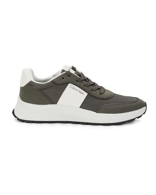 Calvin Klein Green 40Mm Bryen Platform Low-Top Sneakers for men