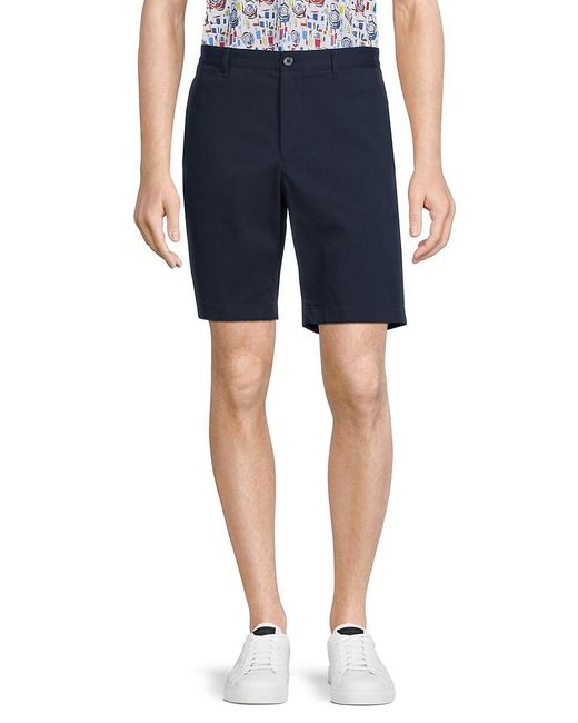 Theory Blue Zaine Solid Shorts for men