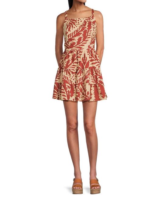 Walter Baker Trisha Tiered Cotton Minidress