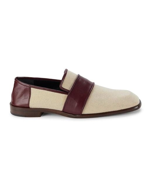 Victoria Beckham Brown Fala Gwen Colorblock Square Toe Loafers