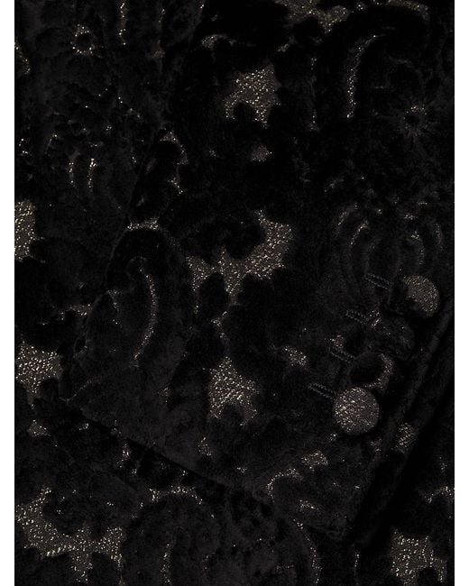 Etro Black Velvet Peak-Lapel Evening Jacket for men