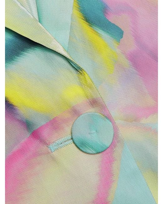 Kobi Halperin Multicolor Joan Lotus Metallic Satin Jacket