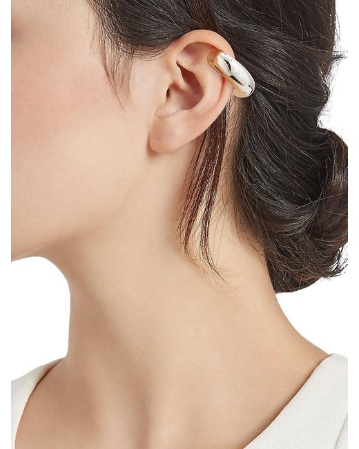 Luv Aj Metallic Stainless Steel Chunky Earcuffs