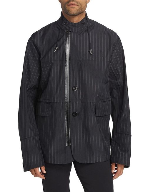 Sacai Black Print Taffeta Jacket for men