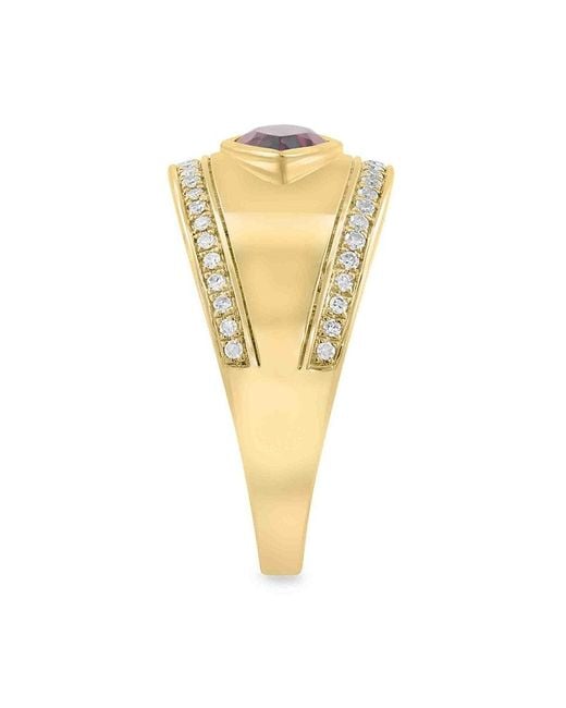 Effy Metallic 14K, Rhodolite & Diamond Ring