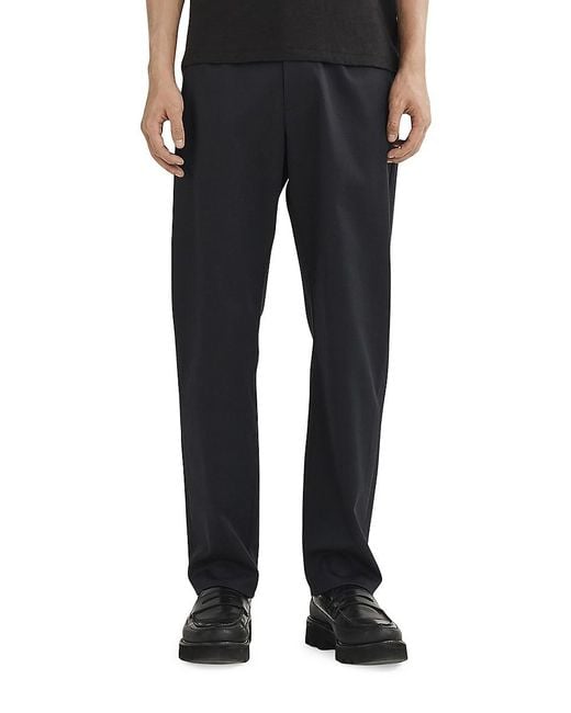 Rag & Bone Black Icon Shift Wool-Blend Trousers for men