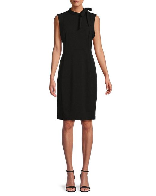 Calvin Klein Black Sleeveless Mini Dress