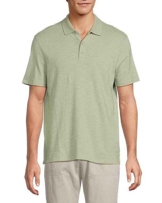 Vince Green Solid Short Sleeve Polo for men