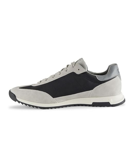 Calvin Klein Gray Galent Colorblocked Low-Top Sneakers for men
