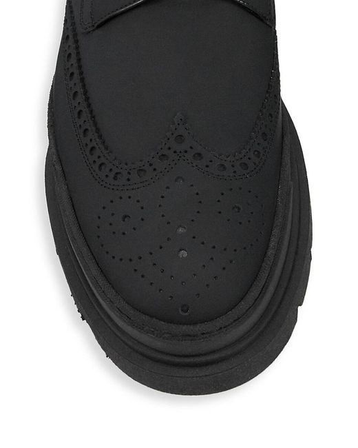 Saks Fifth Avenue Black Collection Matte Hiking Boots for men