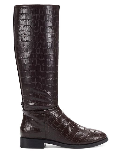 Aerosoles Synthetic Berri Knee-high Boots in Brown Croc (Brown) | Lyst UK