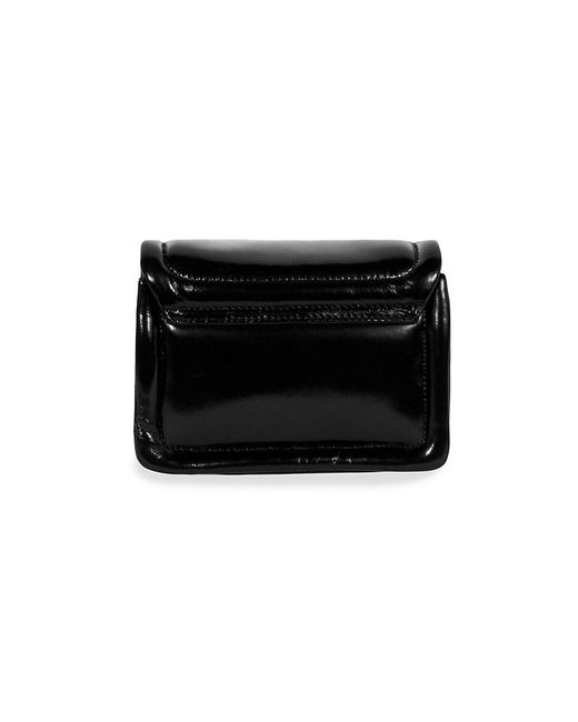 Moschino Black Patent Leather Crossbody Bag
