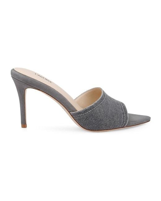 L'Agence Gray Lolita 85Mm Leather Mules