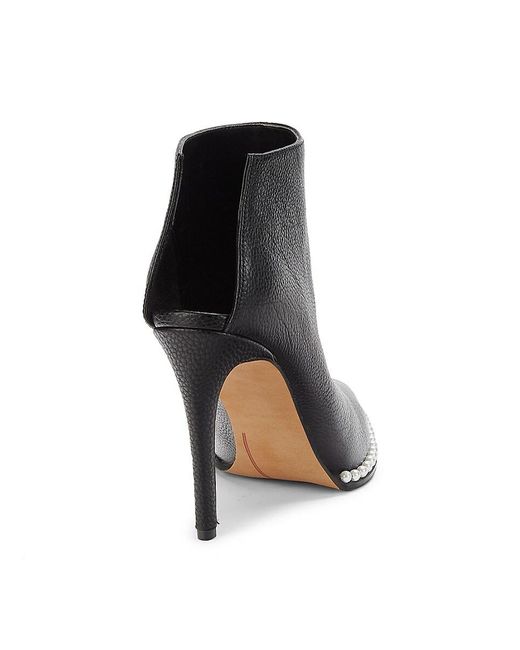 Karl Lagerfeld Cyron Leather Stiletto Booties in Black Lyst Canada