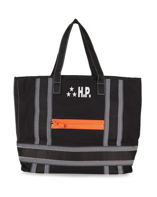 Heron Preston Black Logo Cotton Tote for men