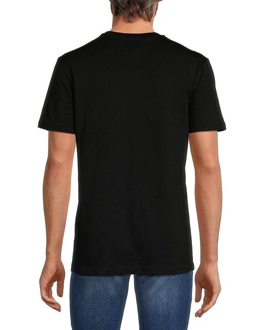 Moschino Black Graphic Tee for men